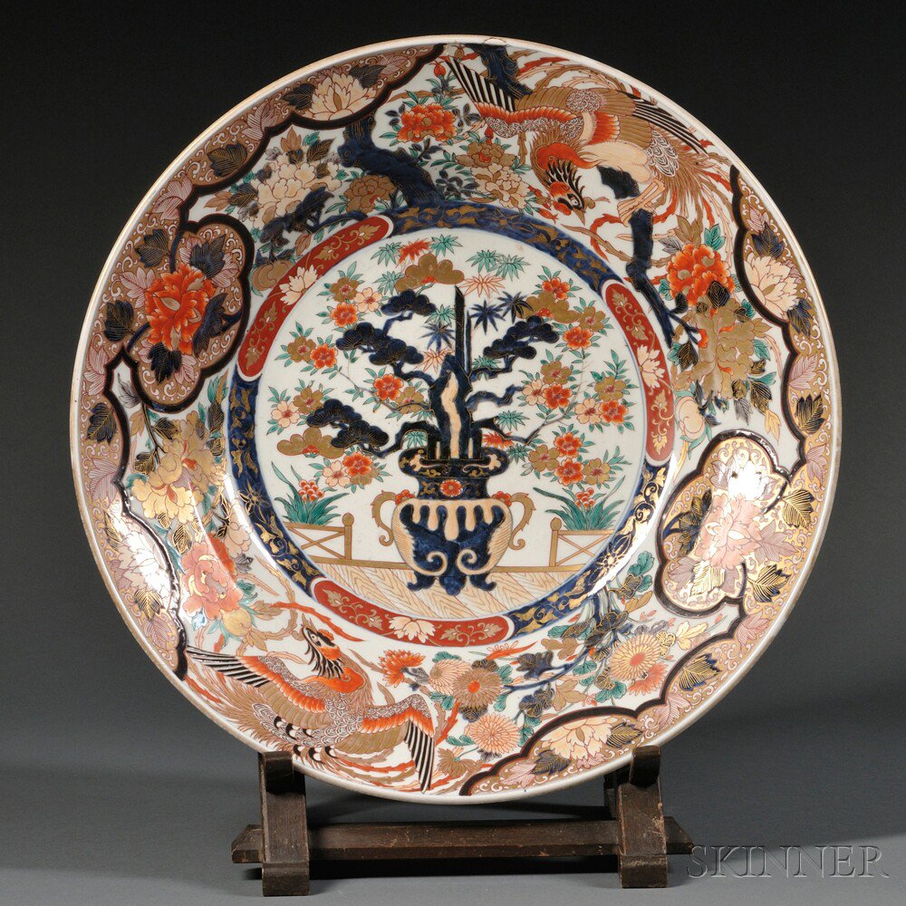 Appraisal: Imari Charger Japan th th century with deep basin and