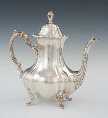 Appraisal: A Sterling Silver Coffee Pot by Poole Marked on the