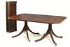 Appraisal: DINING TABLE - Circa custom mahogany double pedestal base dining