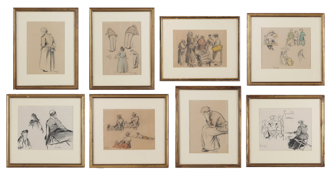 Appraisal: RENEFER Jean Constant Raymond French - Sketches of Human Studies