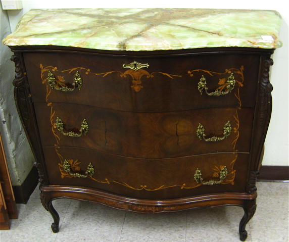 Appraisal: LOUIS XV STYLE INLAID SECRETARY CHEST French early th century