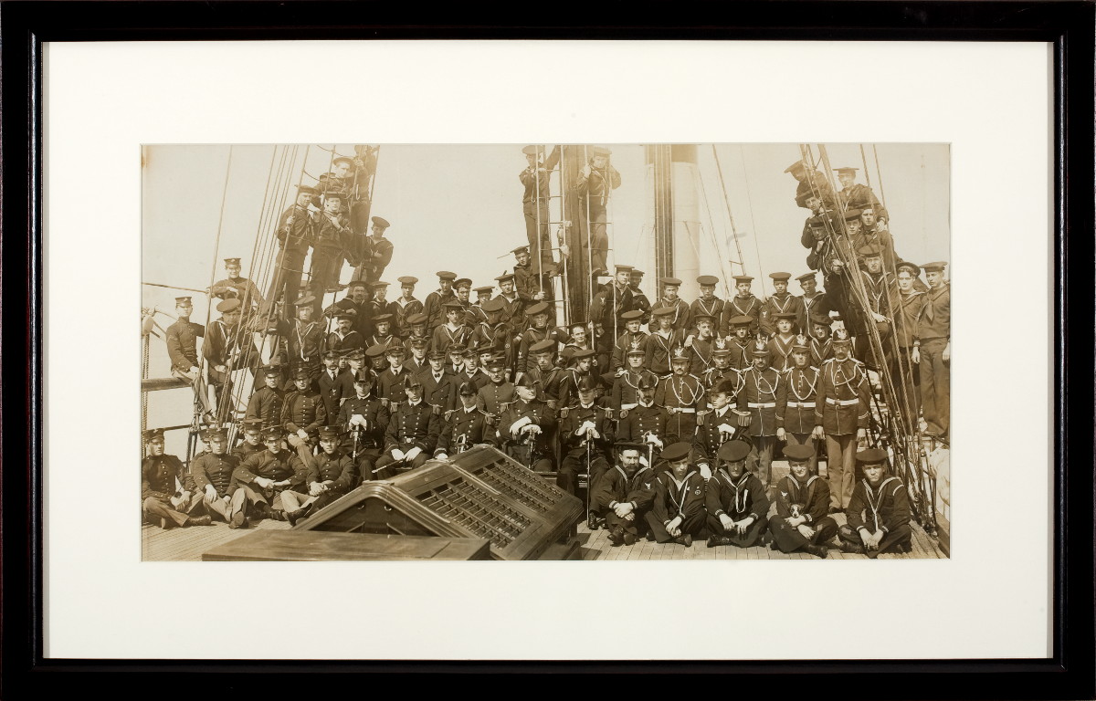 Appraisal: PHOTOGRAPH OF THE OFFICERS AND CREW OF THE U S