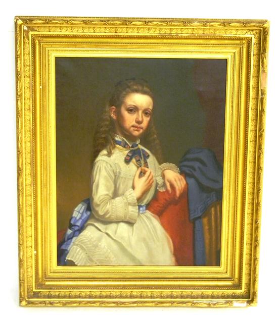 Appraisal: George Frederick Wright American - ''Lillian Potter'' n d oil