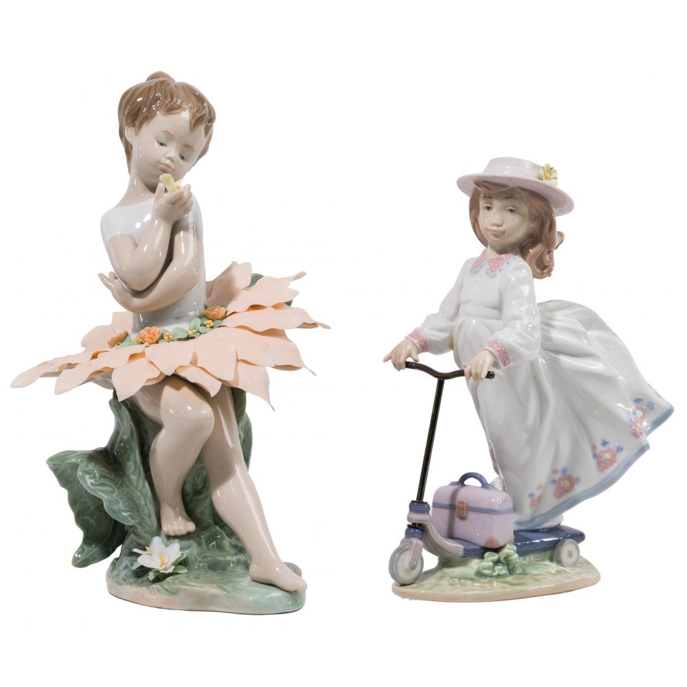 Appraisal: LLADRO FIGURINES glazed items including Secrets of the Forest retired