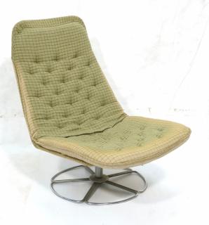 Appraisal: Jetson's style Mid Century Lounge Chair Swivel T Jetson's style