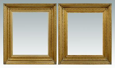 Appraisal: Pair fine th century frames American gilt wood and composition