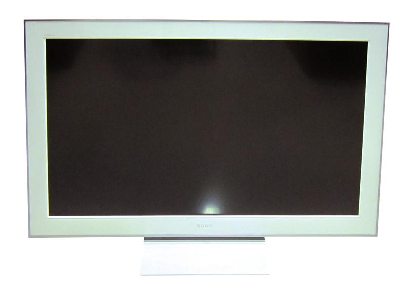 Appraisal: A SONY BRAVIA WHITE TELEVISION SET CM A SONY BRAVIA