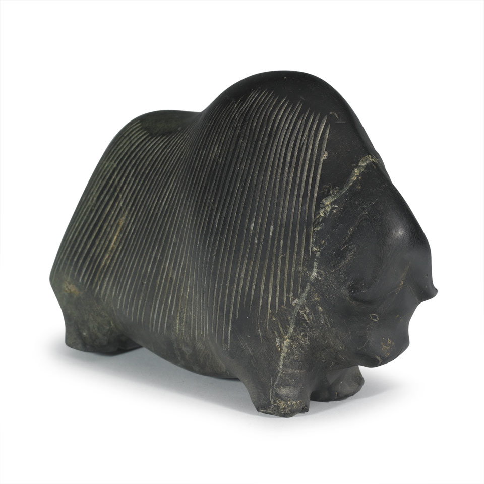 Appraisal: BARNABUS ARNASUNGAAQ - E - Baker Lake MUSK OX stone