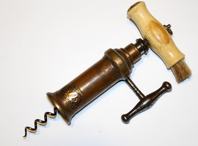 Appraisal: A VICTORIAN RACK AND PINION DOUBLE ACTION DOWLER PATENT BRASS