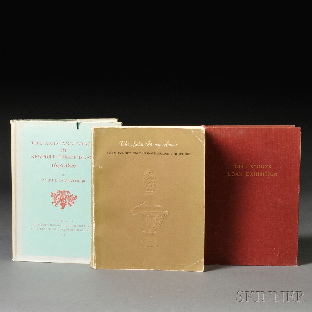 Appraisal: Three Antiques Reference Books Girl Scouts Loan Exhibition of Eighteenth