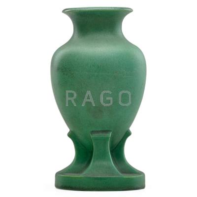 Appraisal: TECO Baluster vase Terra Cotta IL ca Stamped TECO x