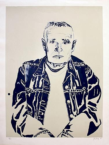 Appraisal: Don Bachardy Christopher Isherwood Don Bachardy Christopher Isherwood Silkscreen From