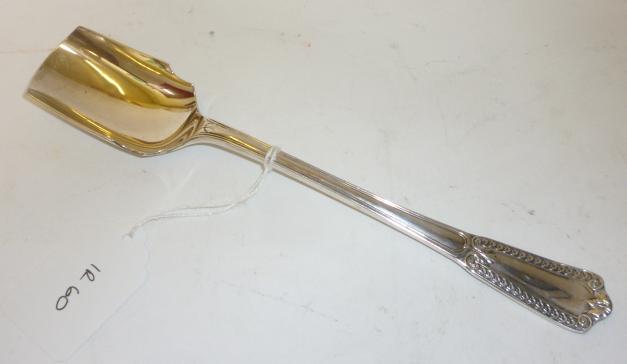 Appraisal: A STILTON SCOOP maker Elkington Co Birmingham the reeded haft