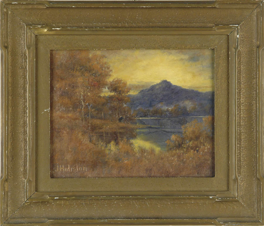 Appraisal: J D HULISTON American th Century FALL AGAWAM MASS Oil