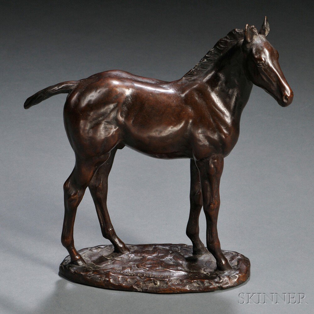 Appraisal: Hughlette Wheeler American - Scorpion bronze cast of a young