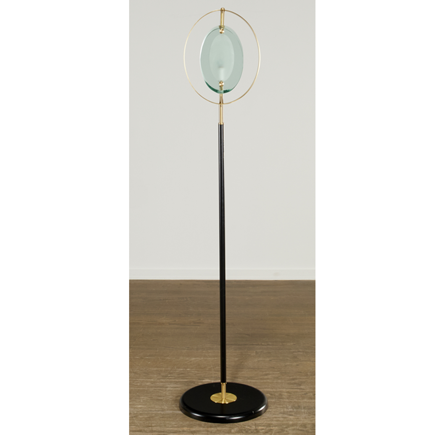 Appraisal: MAX INGRAND STYLE FLOOR LAMP th st c cut and