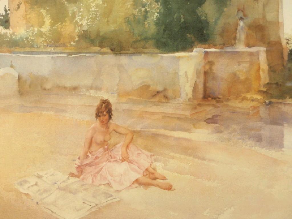 Appraisal: After Sir William Russell Flint The Newspaper reproduction colour print