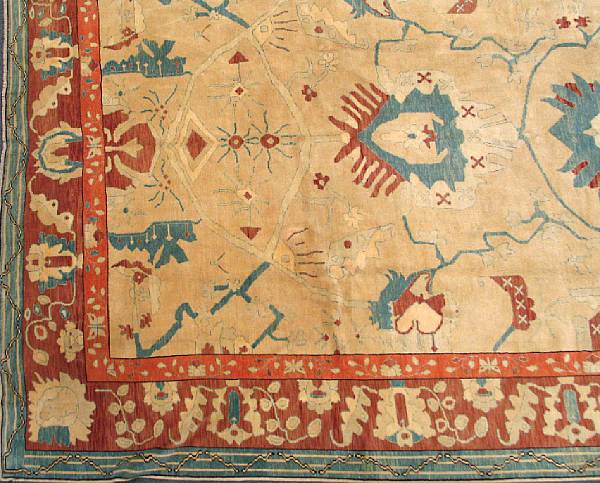 Appraisal: A Turkish carpet size approximately ft in x ft in