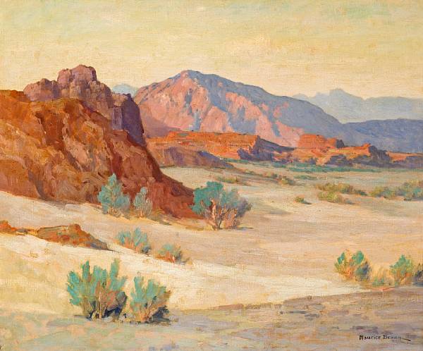 Appraisal: Maurice Braun American - Desert Rocks signed 'Maurice Braun' lower