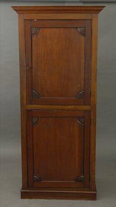 Appraisal: Federal Mahogany Two-Door Cupboard ft in x in x in