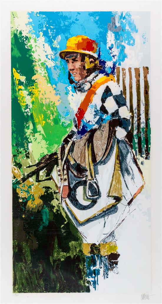 Appraisal: Sale Lot Artist Unknown th century Jockey color lithograph edition