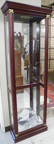 Appraisal: MODERN CURIO DISPLAY CABINET Pulaski Furniture Co Pulaski Virginia manufactured