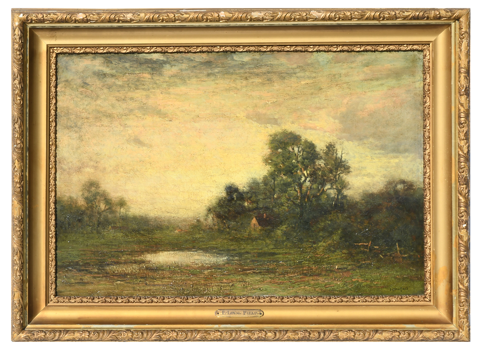 Appraisal: FELD Edward Loyal American - Pastoral Tonalist Country Landscape with