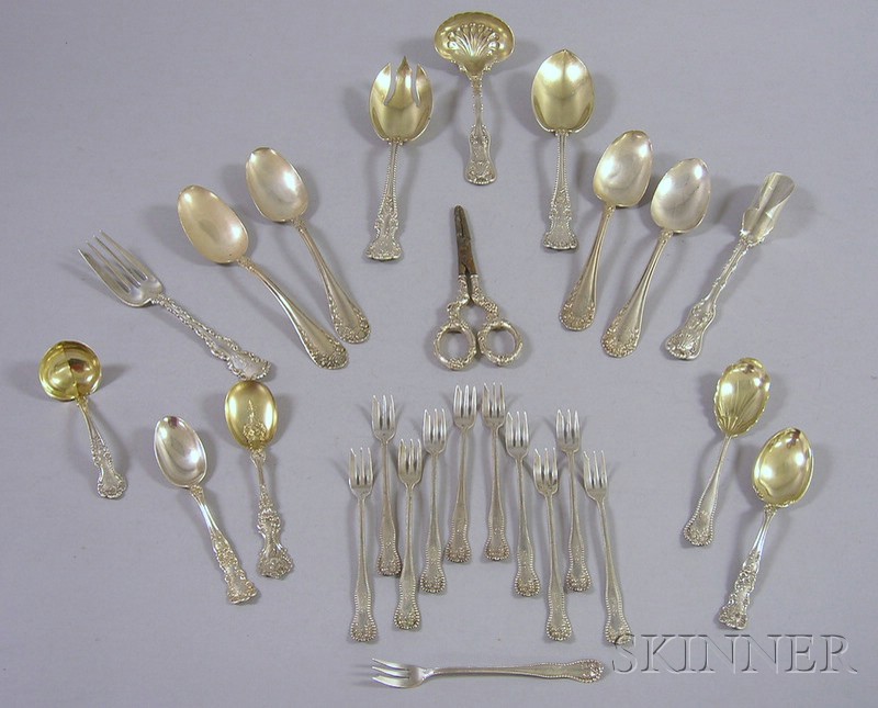 Appraisal: Approximately Twenty-seven Pieces of American Flatware including Whiting Gorham R