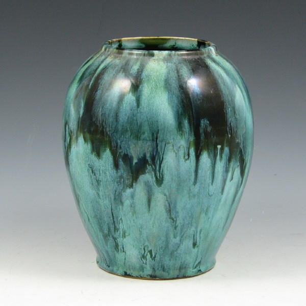 Appraisal: Brush McCoy Green Onyx vase Unmarked Scratch to glaze and