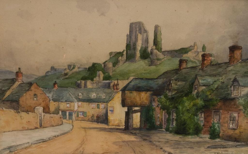 Appraisal: FEATHERSTONE ROBSON - CORFE CASTLE signed lower right inscribed to