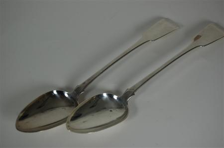 Appraisal: A pair of Scottish William IV serving spoons J McK