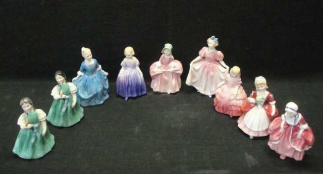 Appraisal: ROYAL DOULTON Figurines Girls in Dresses Series HN HN HN