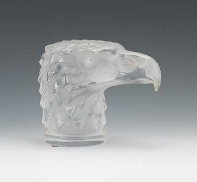 Appraisal: A Lalique Cast Glass Eagle Mascot A 'Tete d'Aigle' Eagle's