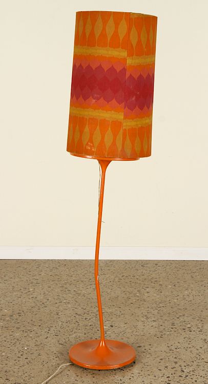 Appraisal: AN ORANGE FLOOR LAMP CIRCA An orange floor lamp circa