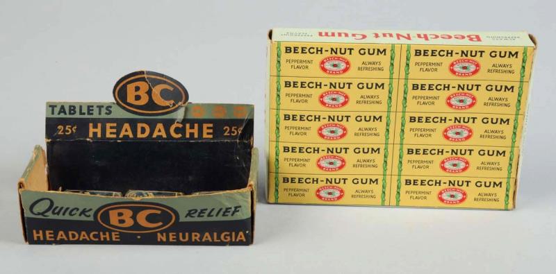 Appraisal: Lot Of Product Boxes This lot includes a Beech-Nut gum