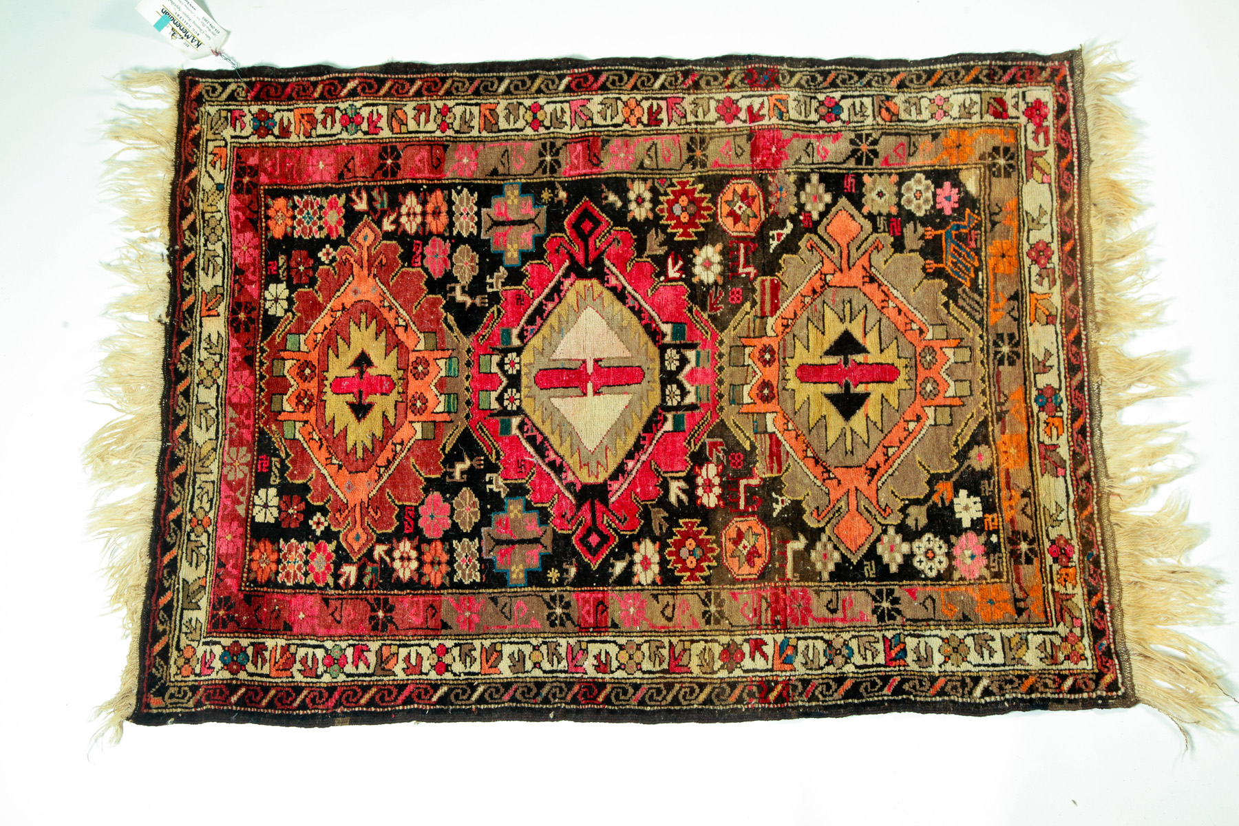 Appraisal: ORIENTAL RUG First half- th century Turkish with three medallions