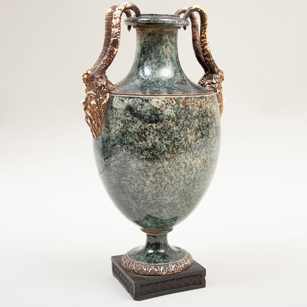 Appraisal: Wedgwood Bentley 'Porphyry' Vase Impressed lowercase mark affixed on either