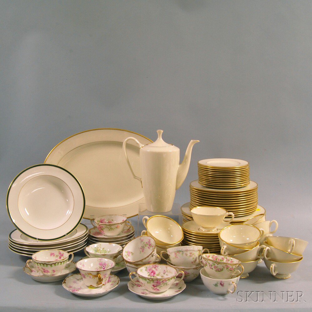 Appraisal: Lenox Partial Dinner Service and Eleven Haviland Limoges Cups and