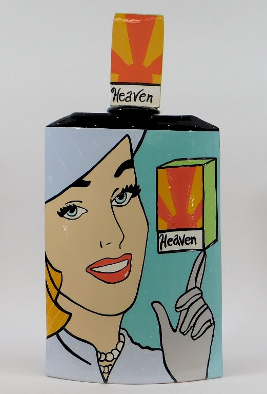 Appraisal: LG Joanne Delomba Pop Art Ceramic Perfume Bottle Rhode Island