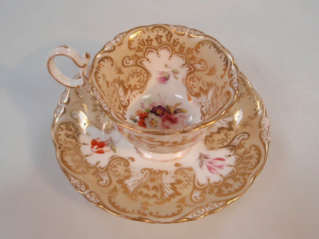 Appraisal: A mid thC Spode cup and saucer en-suite to lot