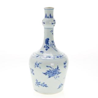 Appraisal: Chinese blue and white porcelain bottle vase Chinese blue and