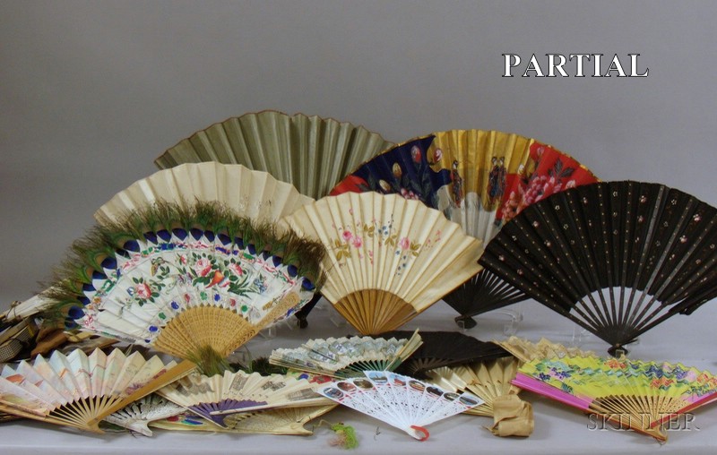 Appraisal: Approximately Sixty-six Assorted Hand Fans late th and th century