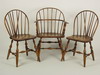 Appraisal: CHAIRS - Set of four reproduction Windsor chairs set consists