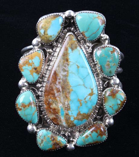 Appraisal: Navajo Cripple Creek Turquoise Sterling Bracelet Featured in this lot