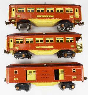 Appraisal: Three Lionel Lines Passenger Cars Three Lionel lines passenger o