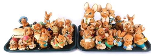 Appraisal: A group of Pendelfin Rabbit figures trays