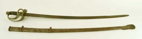 Appraisal: Extremely rare Confederate marked cavalry sword made by Leech and