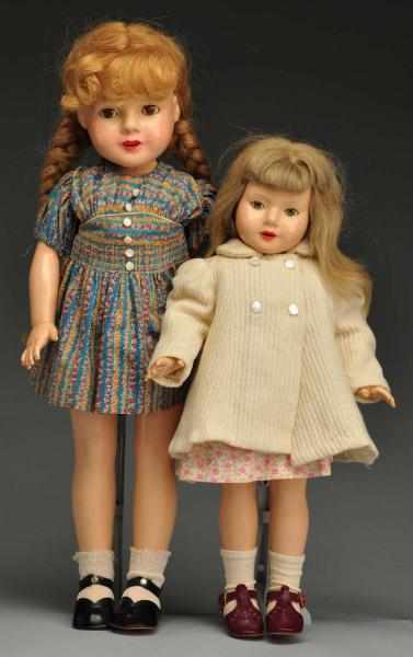 Appraisal: Lot of Dewees Cochran Composition Dolls Description Both by Effanbee