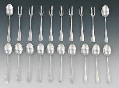 Appraisal: A Set of Sterling Silver Forks and Spoons by Stieff