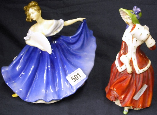 Appraisal: Royal Doulton Figure Elaine HN seconds and Christmas Morn HN